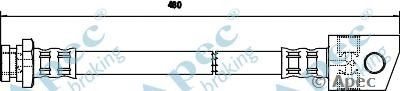 APEC BRAKING hos3217 -  Тормозной шланг